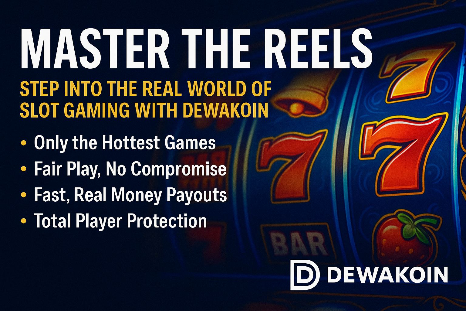 Master the Reels: Step Into the Real World of Slot Gaming with Dewakoin